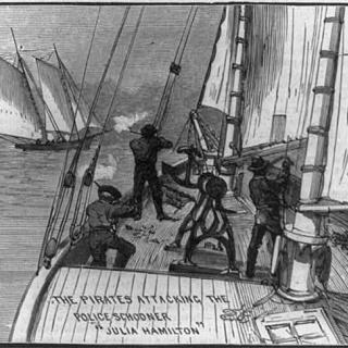 An Oyster War battle in 1884