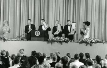 “RN presented the astronauts with the Presidential Medal of Freedom” (Photo Source: Richard Nixon Foundation and Presidential Library Website) http://www-nixonfoundation-org-s.njmu.s5.bt8.net/2014/08/grand-salute-apollo-11-astronauts/ “RN presented the astronauts with the Presidential Medal of Freedom” (Photo Source: Richard Nixon Foundation and Presidential Library Website) http://www-nixonfoundation-org-s.njmu.s5.bt8.net/2014/08/grand-salute-apollo-11-astronauts/